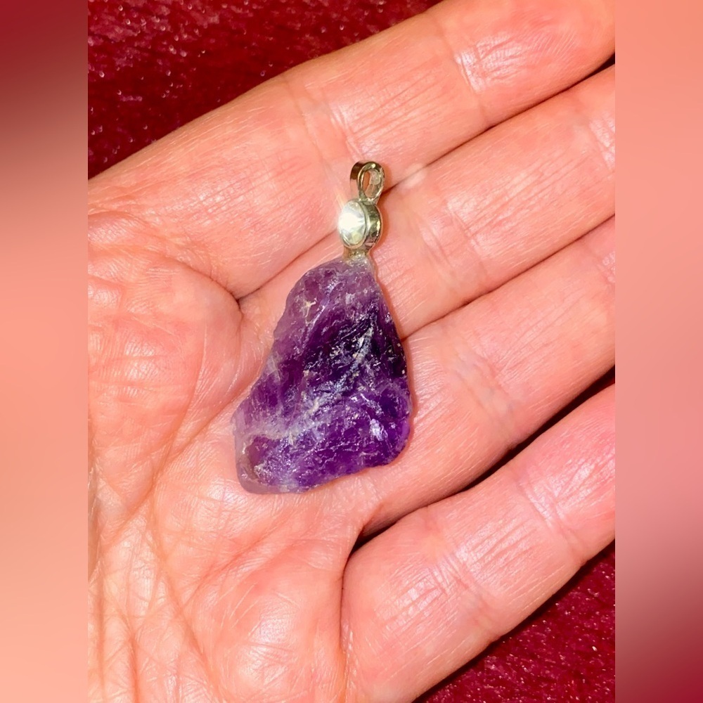 Purple Amethyst Stone Pendant